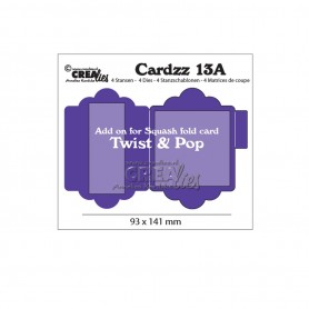 Dies Cardzz no 13A Add on for Squash fold card Twist & pop - Crealies