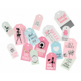 Etiquettes fashionista 15 pcs –Artémio