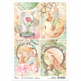Papier de riz A4 Cards - 1 feuille - The Little Prince - Ciao Bella Papercrafting