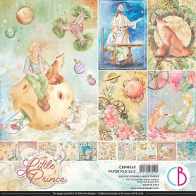 Set de papier 30x30 The Little Prince 12 feuilles - Ciao Bella Papercrafting
