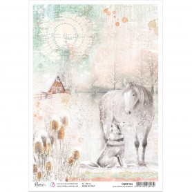 Papier de riz A4 Love knows no borders - 1 feuille - The Gift of Love - Ciao Bella Papercrafting
