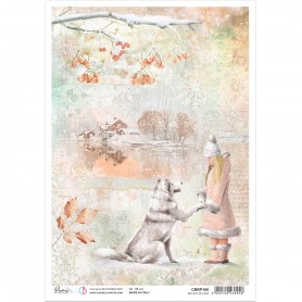 Papier de riz A4 The Gift of Love - 1 feuille - Ciao Bella Papercrafting