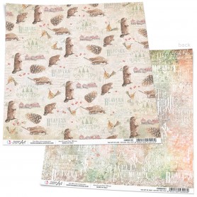 Papier 30x30 Beavers Tree Farm - 1 feuille - The Gift of Love - Ciao Bella Papercrafting