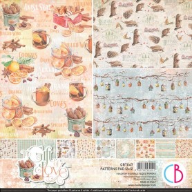 Set de papier 30x30 The Gift of Love 8 feuilles - Patterns Pad Ciao Bella Papercrafting