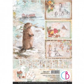 Set de papier A4 The Gift of Love 9f - Creative Pad Ciao Bella Papercrafting