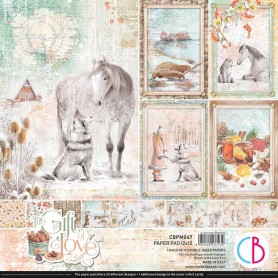 Set de papier 30x30 The Gift of Love 12 feuilles - Ciao Bella Papercrafting
