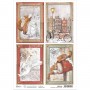 Papier de riz A4 Cards - 1 feuille - Memories of a Snowy Day - Ciao Bella Papercrafting