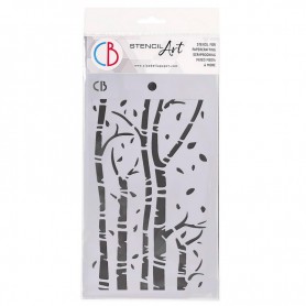 Pochoir Texture Birch Trees – Ciao Bella Stencil Art