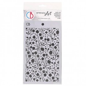 Pochoir Texture Winter Berries – Ciao Bella Stencil Art