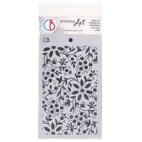 Pochoir Texture Winter Flowers – Ciao Bella Stencil Art