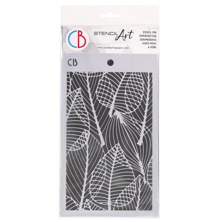 Pochoir Texture Dry Leaves – Ciao Bella Stencil Art