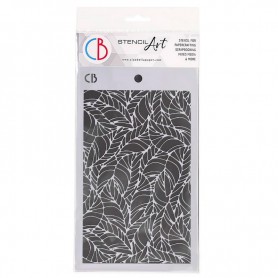 Pochoir Texture Wavy Leaves – Ciao Bella Stencil Art