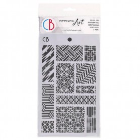 Pochoir Texture Patchwork – Ciao Bella Stencil Art
