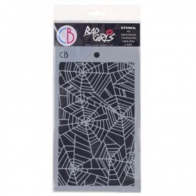 Pochoir Texture Spider Net II – Ciao Bella Stencil Art Bad Girls