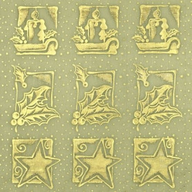 Tissu décoratif Bougies lemon-or Creapop - Hobbyfun