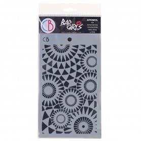 Pochoir Texture Concentric Points – Ciao Bella Stencil Art Bad Girls