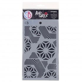 Pochoir Texture Hexagon – Ciao Bella Stencil Art Bad Girls