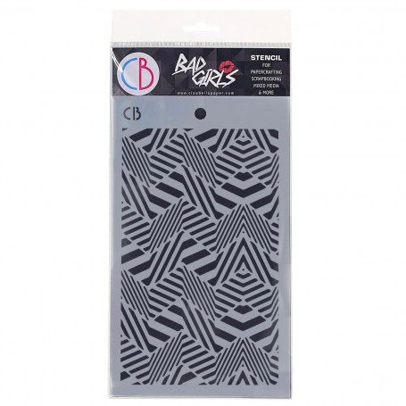 Pochoir Texture Angles – Ciao Bella Stencil Art Bad Girls