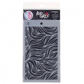 Pochoir Texture Waves – Ciao Bella Stencil Art Bad Girls