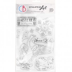 Tampons Swan Lake – Memories of a Snowy Day - Ciao Bella Stamps