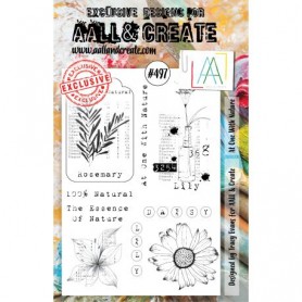 Tampons 497 At One With Nature 11pc - AALL and Create Clear stamps