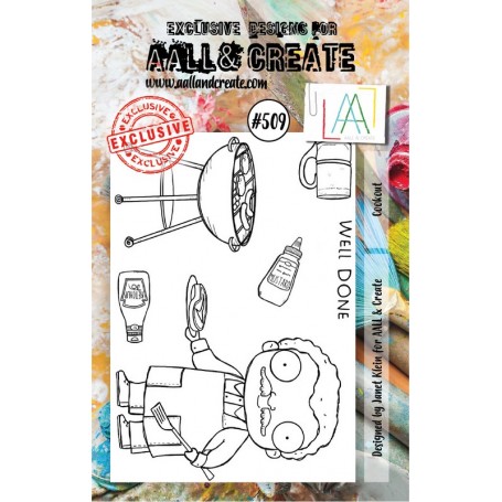 Tampons 509 Cookout 7pc - AALL and Create Clear stamps