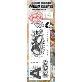 Tampons 536 Acron Collage 8pc - AALL and Create Clear stamps