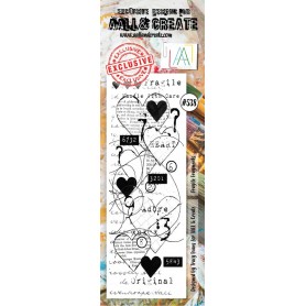 Tampon 538 Fragile Fragments 1pc - AALL and Create Clear stamps