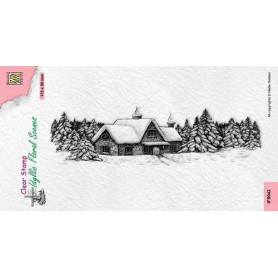 Tampon Snowy House - Slimline - Nellie Snellen Clear Stamp