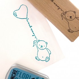 Tampon bois Mon petit ours - Florilèges Design