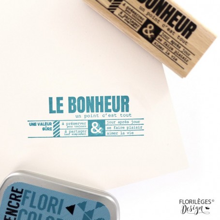 Tampon bois Un point c'est tout - Florilèges Design