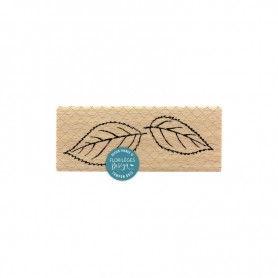 Tampon bois Feuilles de Cerisier - Florilèges Design
