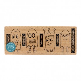 Tampon bois Petits monstres - Florilèges Design