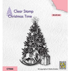 Tampon Christmas Tree and presents 1pc - Nellie Snellen Clear Stamp