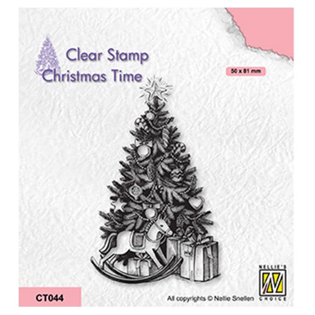 Tampon Christmas Tree and presents 1pc - Nellie Snellen Clear Stamp