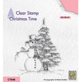 Tampon Snowmen 1pc - Nellie Snellen Clear Stamp