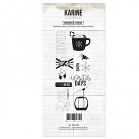Tampons Vacances à la neige - Au Pays magique - Les ateliers de Karine