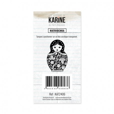 Tampon Matriochka - Au Pays magique - Les ateliers de Karine