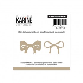 Dies Noeuds décoratifs 2pc - Au Pays magique - Les Ateliers de Karine