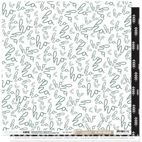 Papier 30x30 HO HO HO 1f - Au Pays magique - Les ateliers de Karine