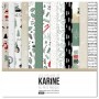 Set de papier 30x30 Au Pays magique 6 feuilles et 1 calque - Les ateliers de Karine