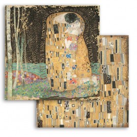 Papier 30x30 The Kiss 1f - Klimt - Stamperia