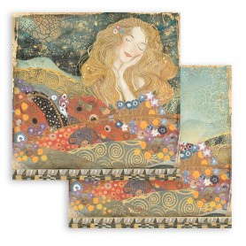 Papier 30x30 from the Beethoven Frieze 1f - Klimt - Stamperia