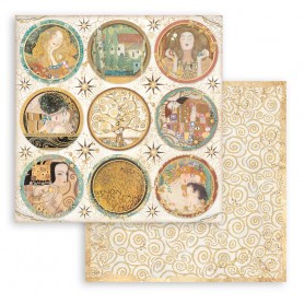 Papier 30x30 Rounds 1f - Klimt - Stamperia