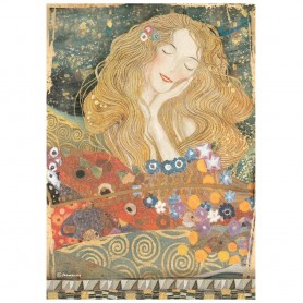 Papier de riz A4 From the Beethoven Frieze - 1 feuille - Klimt - Stamperia