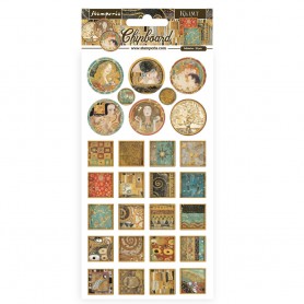 Chipboards Squares and rounds 28pc - Klimt - Stamperia