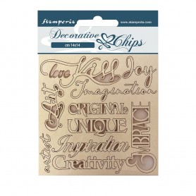 Decorative Chips Quotes - Klimt - Stamperia