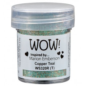 Embossing Glitter Powder Copper Teal 15ml - WOW !