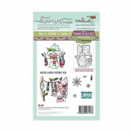 Tampons Gnome Worth Melting For – Polkadoodles Clear stamp
