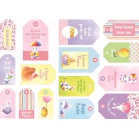 Etiquettes Pâques Aquarelle 15 pcs – Artémio
